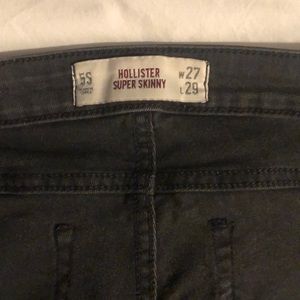 Hollister size 5 faded black womens jeans